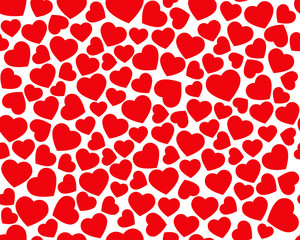 Hearts seamless pattern, Valentines day