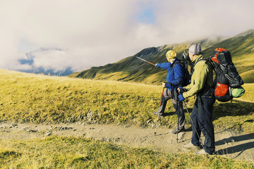 Obraz premium The Tour du Mont Blanc is a unique trek of approximately 200km around Mont Blanc that can be completed in between 7 and 10 days passing through Italy, Switzerland and France.