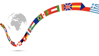 mondo, bandiere, lingue, internazionale, lingue del mondo © xyz+