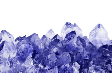 isolated light sapphire crystals macro
