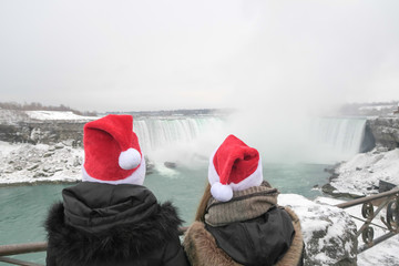 Niagara Falls, Canada frozen on Christmas