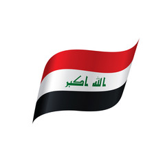 Iraqi flag, vector illustration