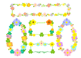 花のフレーム