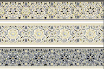 Seamless repeating pattern for border design