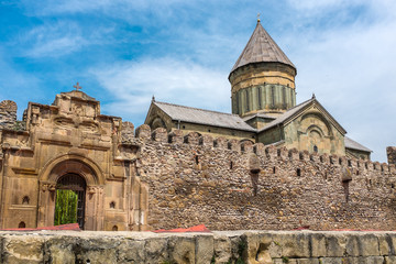 Fototapeta premium Svetitskhoveli Cathedral, Mtskheta, Georgia, Eastern Europe.