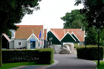 View on the neighbourhood Middelbuurt island of Schokland