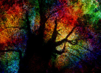 Vivid Abstract Tree