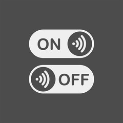 Wifi on off flat vector icon