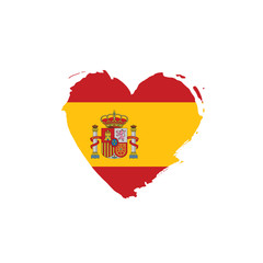 Obraz premium spain flag, vector illustration