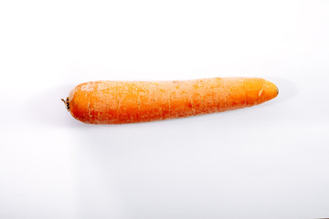 Carrot on white background.