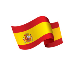 spain flag, vector illustration