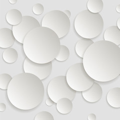 Paper Round Background with Drop Shadows