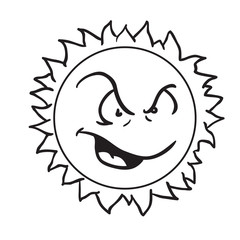 sun angry