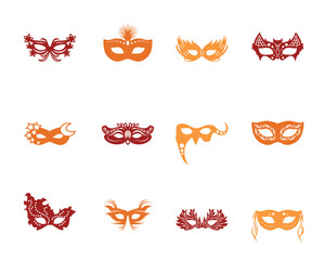 Masken Iconset - Farbe
