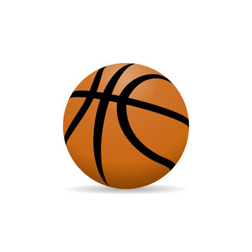 Vector image of a basketball.