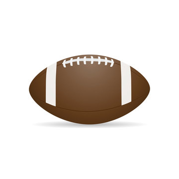 Vector image of a ball for American football.