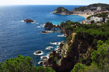 Fototapeta premium Tossa de Mar, Spanien