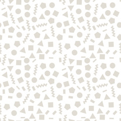 memphis style geometric seamless pattern