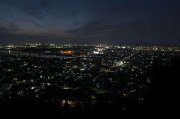 Fototapeta na wymiar 白浜西山公園の夜景