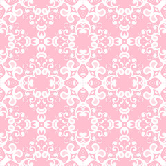 Abstract seamless pattern with curling elements. Vector Illustration.