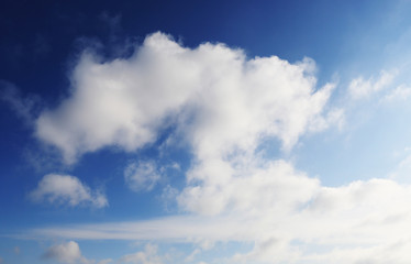 Fototapeta na wymiar white clouds in blue sky