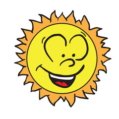 sun smiling