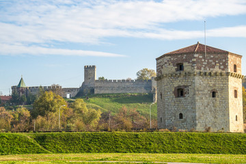 Naklejka premium BELGRADE, SERBIA - November 18 2013: Nebojsa Tower in Belgrade. Artillery canon fortress from medieval times now museum in Belgrade, Serbia.