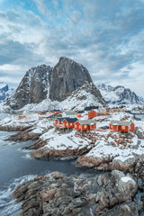 Lofoten Islands, Northern Norway. Winter landscape
