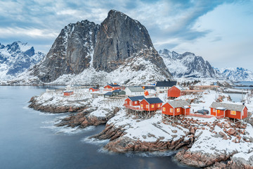 Lofoten Islands, Northern Norway. Winter landscape