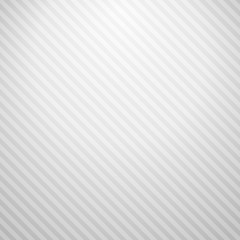 Diagonal white striped grey background. Vector illustration.