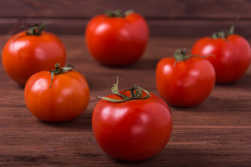 Red ripe tomatoes