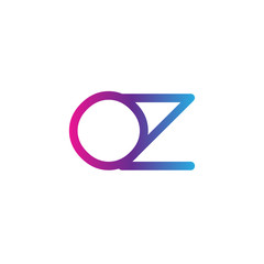 initial letter rounded logo modern, colorful gradient