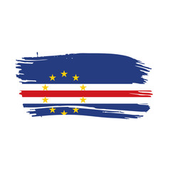 Cape Verde flag, vector illustration