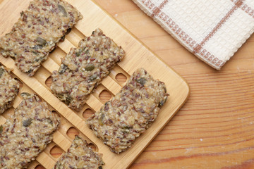 Healthy seed crackers