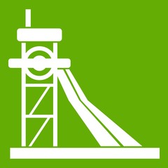 Equipment for washing rocks icon green