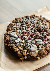  healthy apple pie with nuts and pumpkin seeds