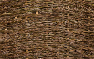 natural texture of a wicker undressed willow