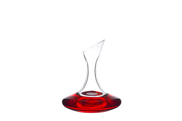 wine goblet on isolated white background
