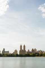 Fototapeta na wymiar New York City Central Park skyline