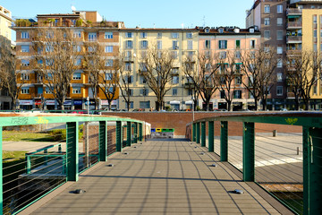 Bridge on Naviglio Grande and Porta Ticinese area