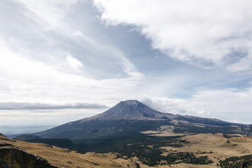 Obraz na płótnie Canvas Popocatepetl vulcano in Mexico