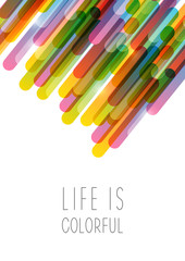 Abstract background with color stripes