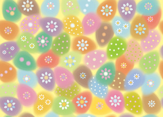 Vector Easter seamless pattern , soft, blurred effect.