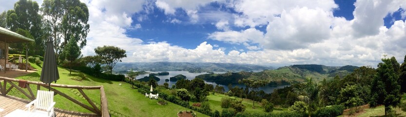 Lake Bunyoni Lodge Panorama