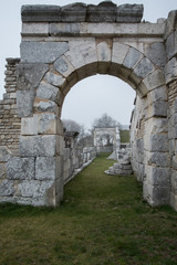 Fototapeta na wymiar Il santuario sannita di Pietrabbondante in Molise