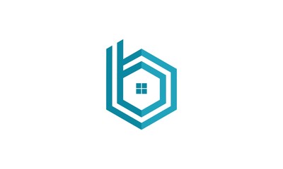 Fototapeta na wymiar letter b home logo design vector image , b home logo, design modern logo creative letter B and house