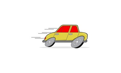 Car Speed Fast Cartoon Illustration Auto Logo, Car Logo Vector Illustration