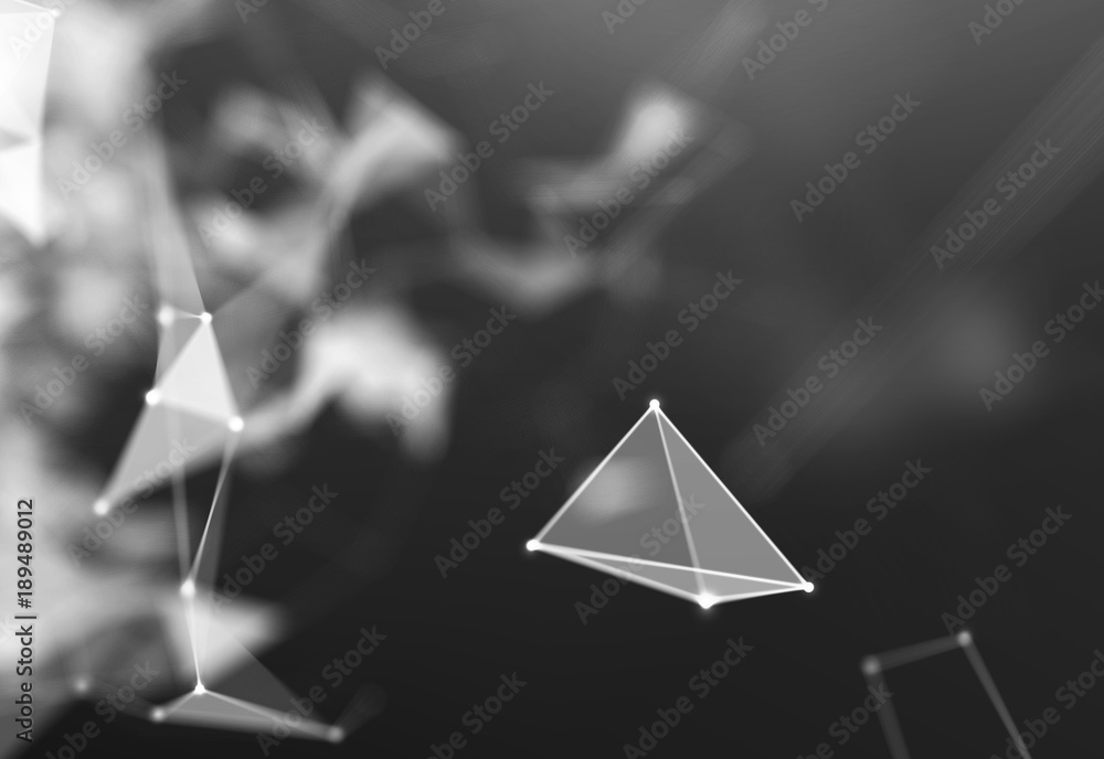 Poster background 3d grid.cyber technology ai tech wire network futuristic wireframe. artificial intelligen