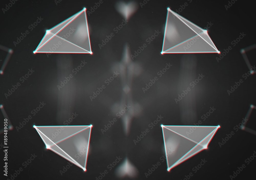 Poster background 3d grid.cyber technology ai tech wire network futuristic wireframe. artificial intelligen
