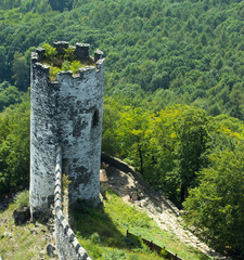 Panoramic view of landscape with old tower (2)